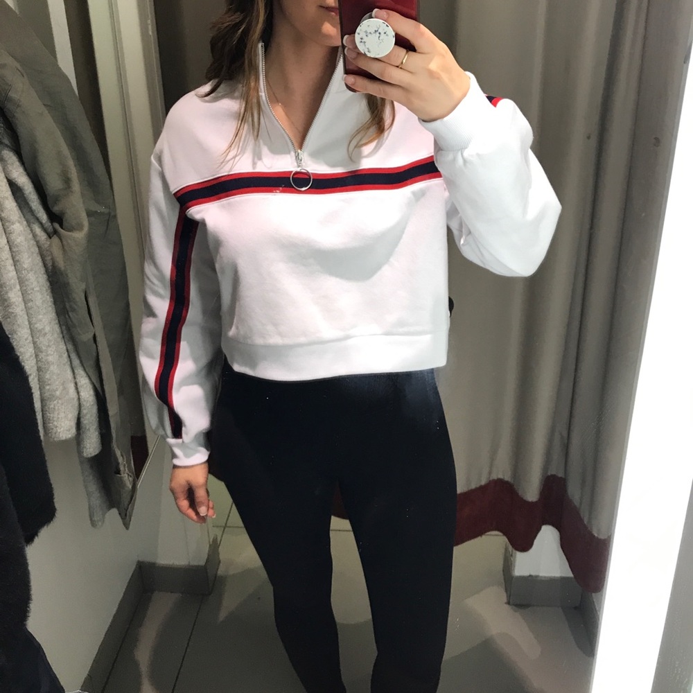 Crop top sweatshirt